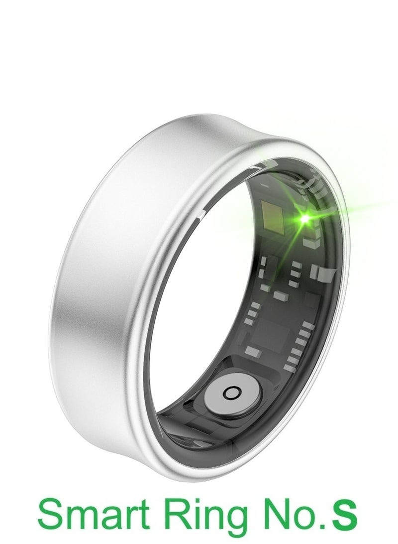 general Smart Ring for Heart Rate, Blood Oxygen, Sleep Monitoring, all Weather Motion Calculation, 24-hour Health Monitoring, Protect Your Health, Lightweight and Comfortable, 5ATM Waterproof, Photo Control, Hand Gestures Browse Tiktok, Sub-Silver No.S - Image 1